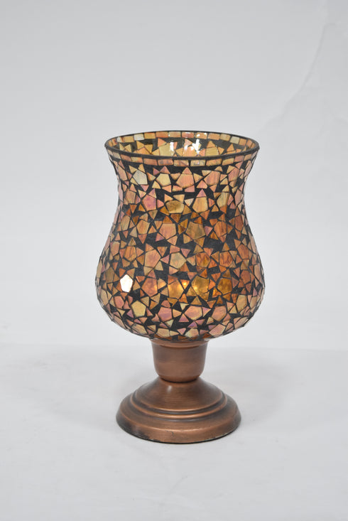 Glass Bowl With Mosai 9.7"X9.7"X5"HT